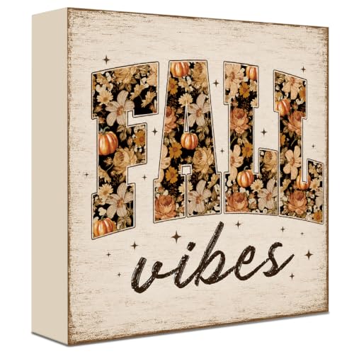 Fall Decorations for Home Wood Sign Fall Decor Shelf Decor