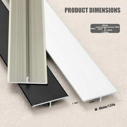 3PCS Aluminum T Molding Floor Transition Strip
