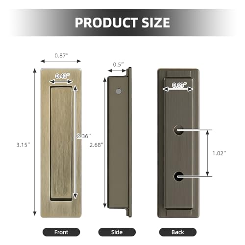 Pocket Door Handles Edge Pull