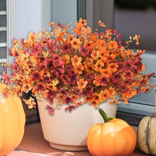 Artificial Fake Plants Flowers for Outdoor Outside Spring Summer Decoration