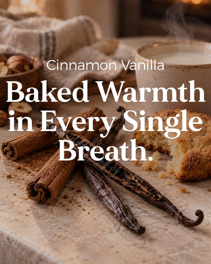 Cinnamonvanilla Candles for Home Scented Holiday Baking Gift 11.6Oz (Medium Jar / CinnamonVanilla)
