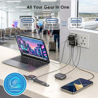 Universal Travel Adapter PD 25W Fast Charger