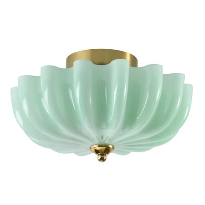 Milk Glass Schoolhouse Ceiling Light