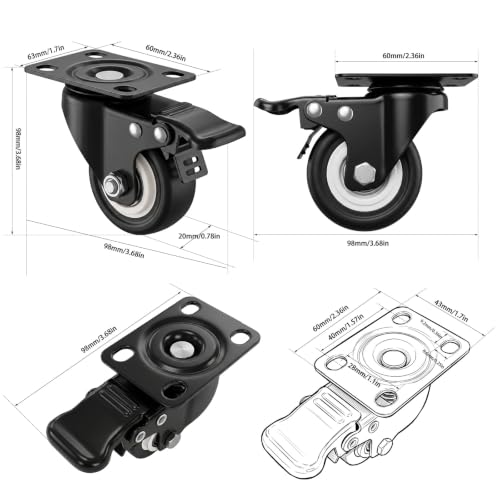 4 Inch Caster Wheels