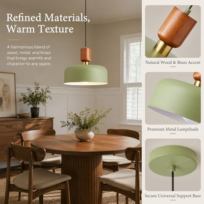 Mid Century Modern Pendant Light for Dining Room Bedroom Hallway Entryway