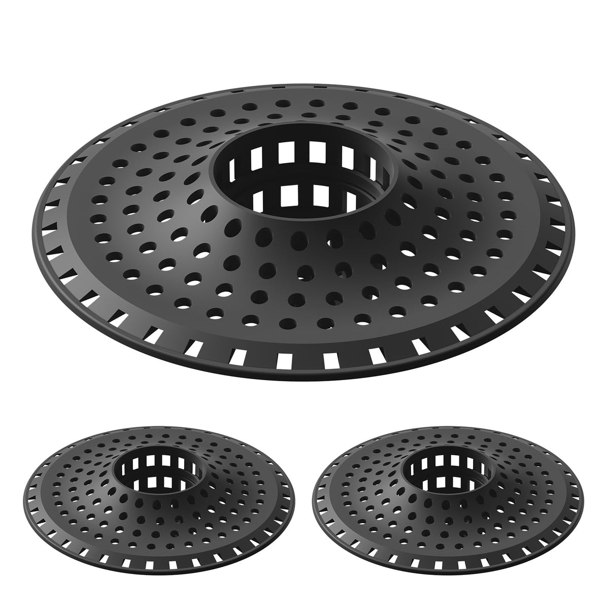 Bathtub Drain Hair Catcher (‌dark Black)
