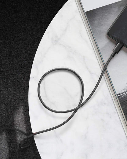 New Nylon USB C to Lightning Cable (6FT / Black)