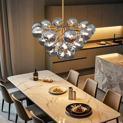 23 Lights Sputnik Chandelier for Dining Room Entryway