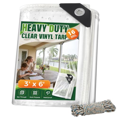 Clear Tarps Heavy Duty Waterproof