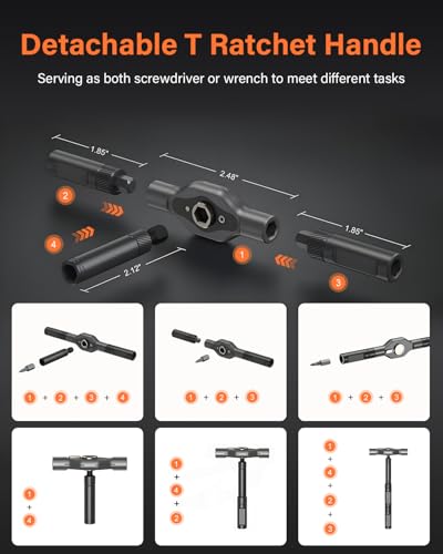 Magnetic Ratchet Screwdriver Set