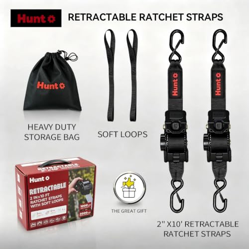 Retractable Ratchet Straps