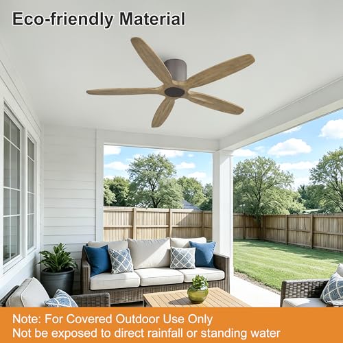 54" Flush Mount Ceiling Fan No Light