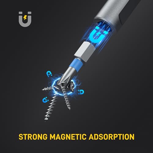 Magnetic Screwdriver Set Precision Multi Bit Repair Kit with Detachable Allen Wrench T Handle for Furniture