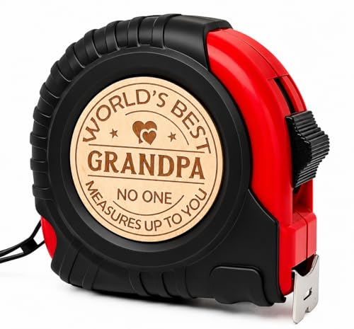 Gifts for Men Personalized Engraved Tape Measure Birthday Fathers Day from Daughter Son Woodworking Carpenter Tool Gifts for Men 7.5m