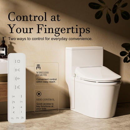 Electric Bidet Toilet Seat Elongated With Warm Water Wash