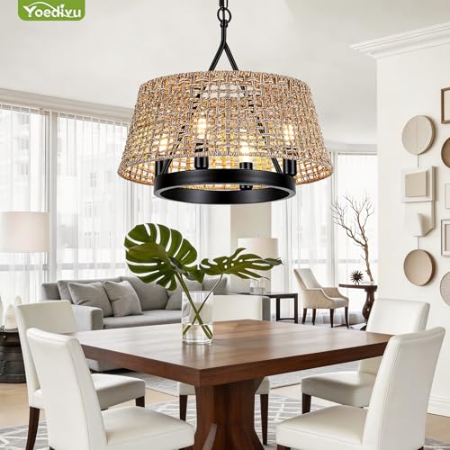Rattan Chandelier