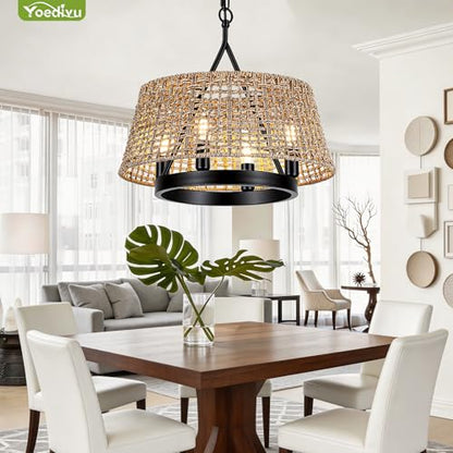 Rattan Chandelier
