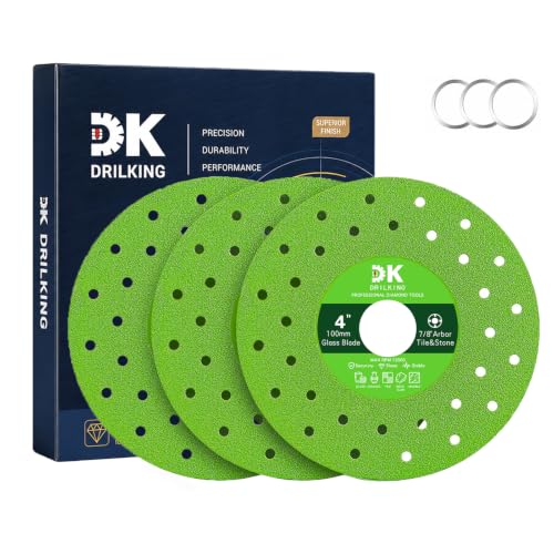 4-1/2 inch Tile Cutter Glass Cutting Disc for Angle Grinder Porcelain Rock Jade Glass Crystal Ceramic Marble Cutting Tools Grinding disc (3, 115mm)
