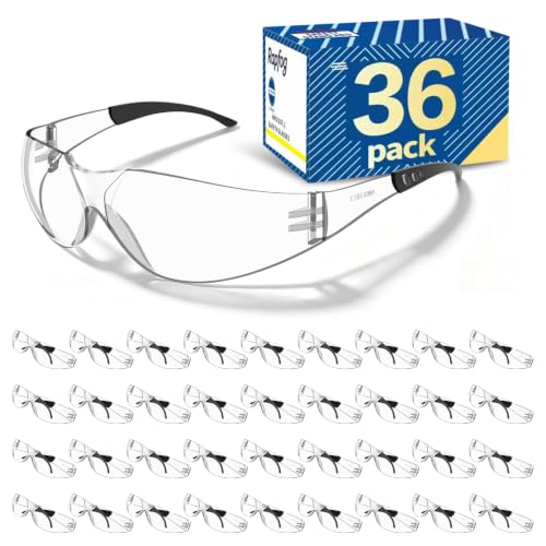 Bulk Clear Safety Glasses ANSI Z87.1 for Construction Lab