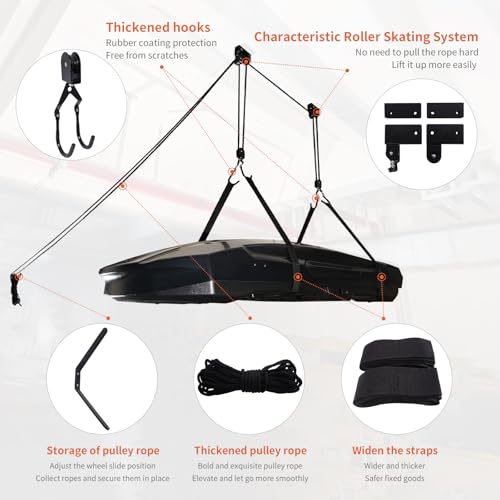 Upgrade Cargo Box Garage Pulley System123