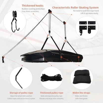 Upgrade Cargo Box Garage Pulley System123