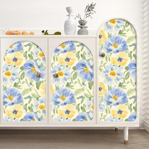Watercolor Floral Peel and Stick Wallpaper Vintage Botanical Contact Paper