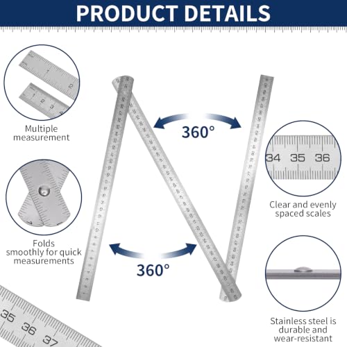 Folding Steel Ruler