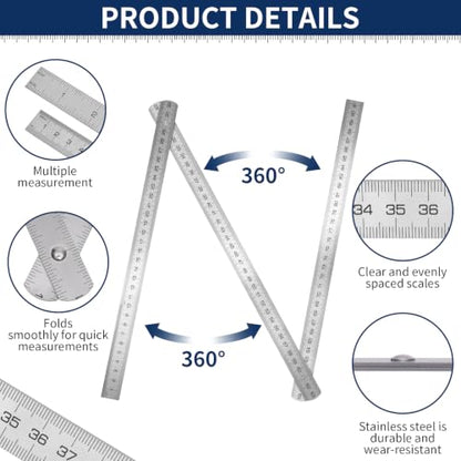 Folding Steel Ruler