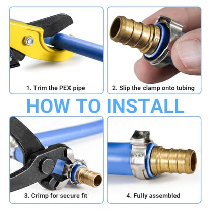 Stainless Steel PEX Cinch Clamps