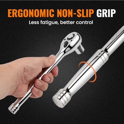 90 Tooth Ratchet Wrench with Extension Bar