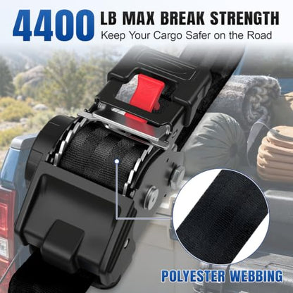 Retractable Ratchet Straps Heavy Duty