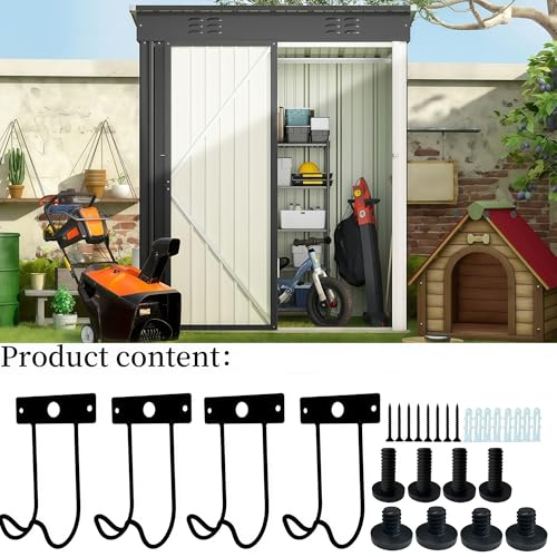 4 Pack Storage Shed Hooks