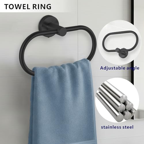 Bathroom Hardware Set Includes Towel Ring