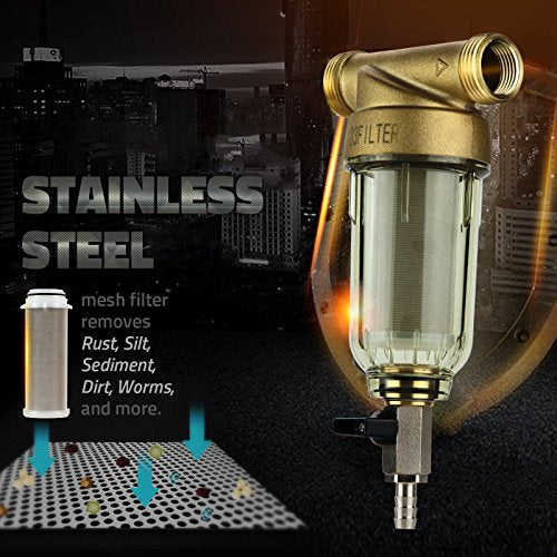 WSP 500SL Reusable Whole House Spin Down Sediment Water Filter