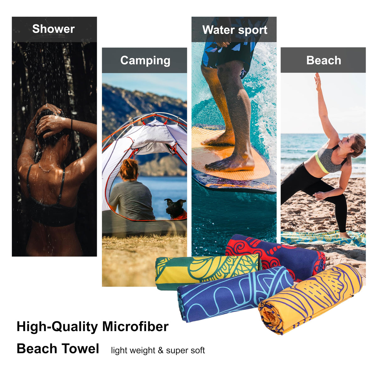 Microfiber Beach Towel Quick Dry (01sea turtle / 63.00" x 31.50")