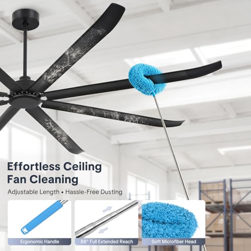 Large Industrial Ceiling Fan with cleaner