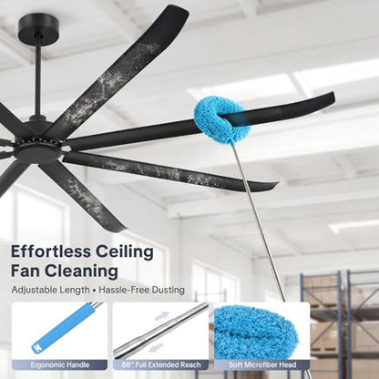 Large Industrial Ceiling Fan with cleaner