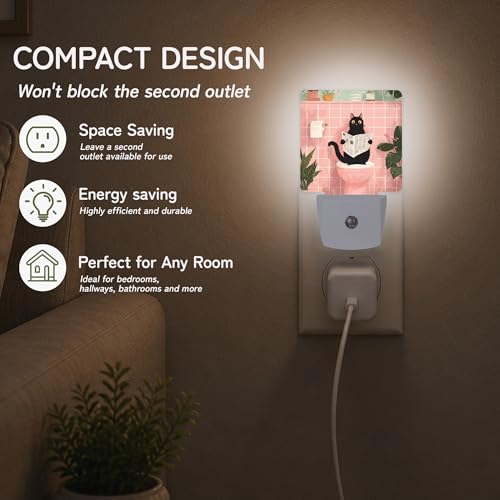Night Light Night Lights Plug into Wall with Dusk to Dawn Sensor for Bedroom Bathroom Hallway Kitchen