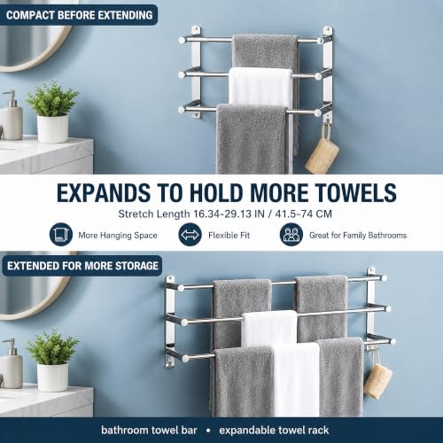 Expandable Bathroom Towel Rack 16.34 (Expandable Bathroom Towel Rack)