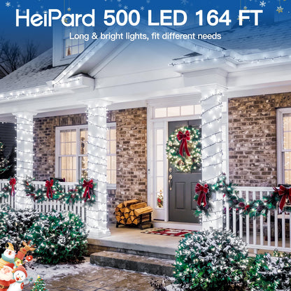 500 LED Christmas Lights Outdoor (Cool White / 500 LED)