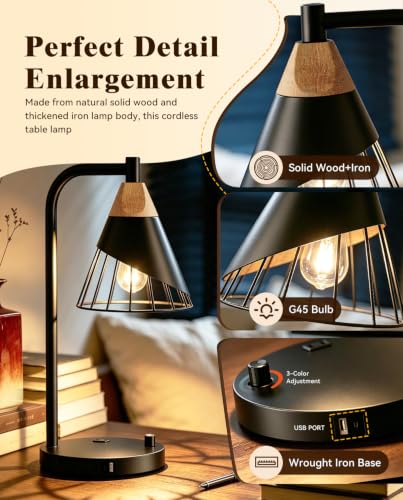 Industrial Table Lamp for Bedroom