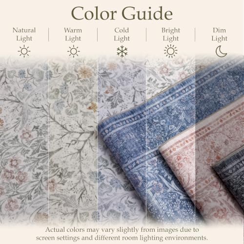 9x12 Area Rugs for Living Room (Blush Pink / 9' x 12' (Rectangular))