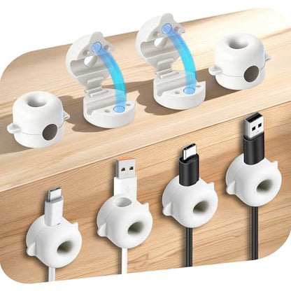 8 Pack Magnetic Cable Management Clips for Home Office Desk