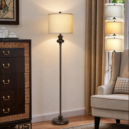Floor Lamp Standing Lamp for Living Room (Brown Style 01)