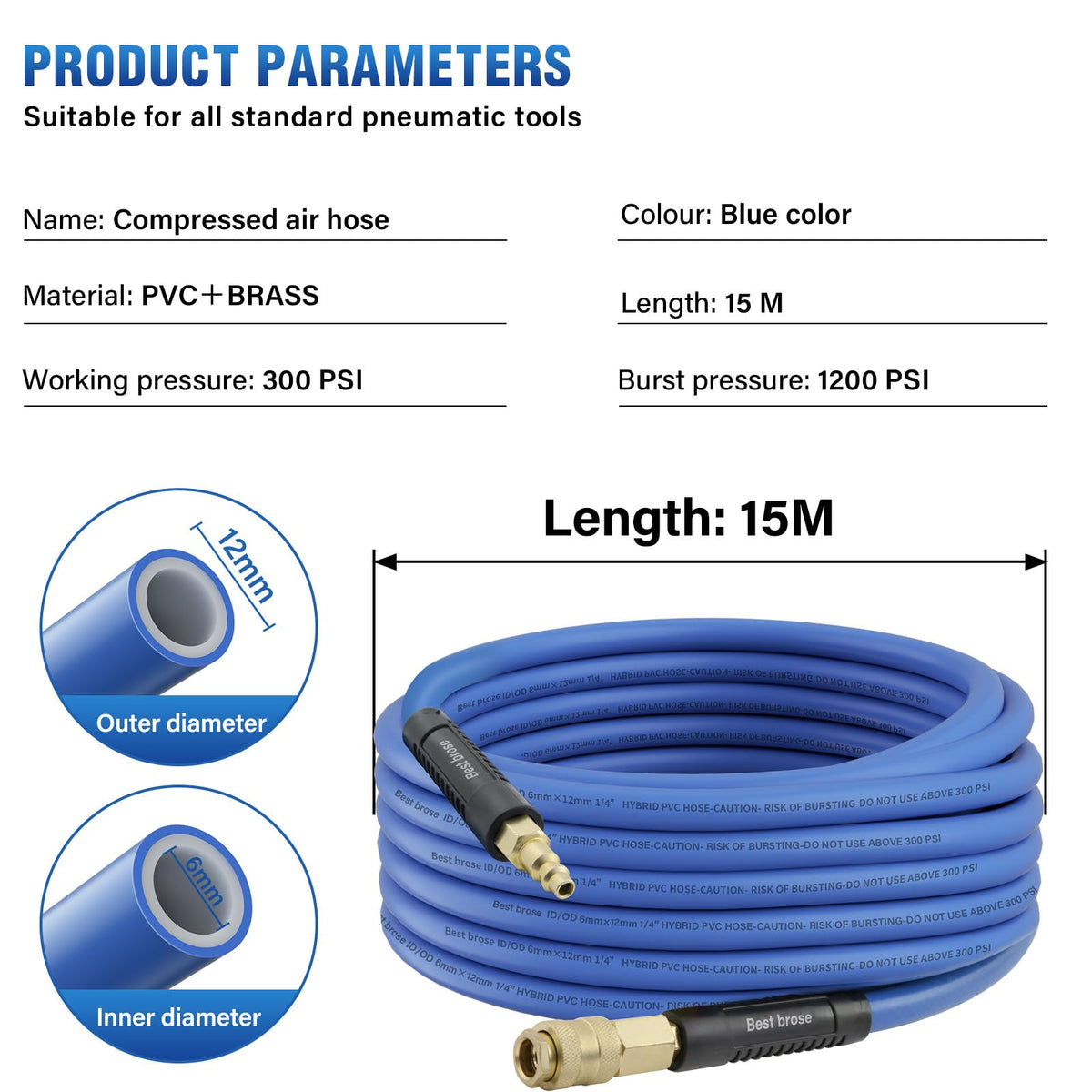 50 FT Air Hose (50FT)