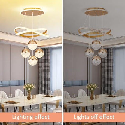 Modern Gold LED Chandeliers