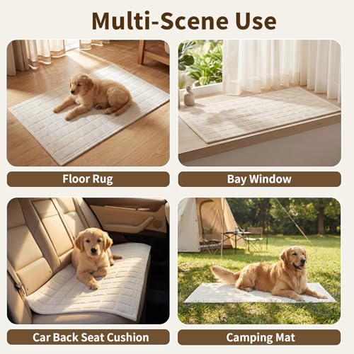 Couch Covers for Sectional Sofa (Beige White / 1PC/35"X94")