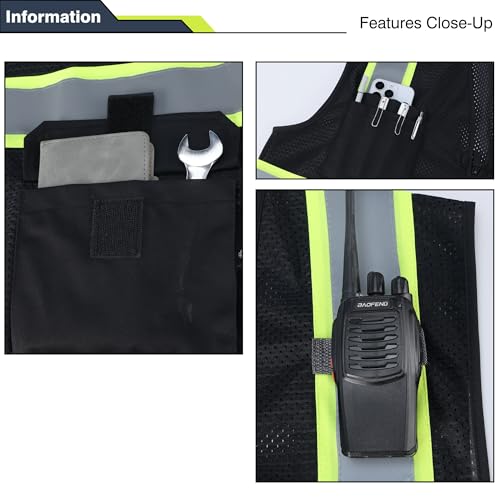 Hi Vis Reflective Safety Vests for Men Women