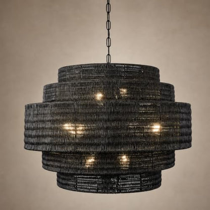 Farmhouse Rattan Lighting
