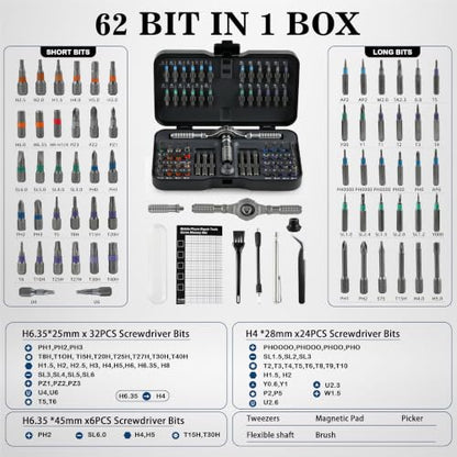 Precision Ratchet Screwdriver Set